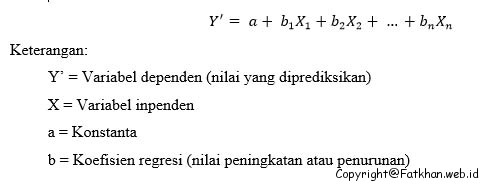 Pengertian Dan Contoh Kasus Uji Regresi Linear Sederhana Dan Berganda Fatkhan Web Id