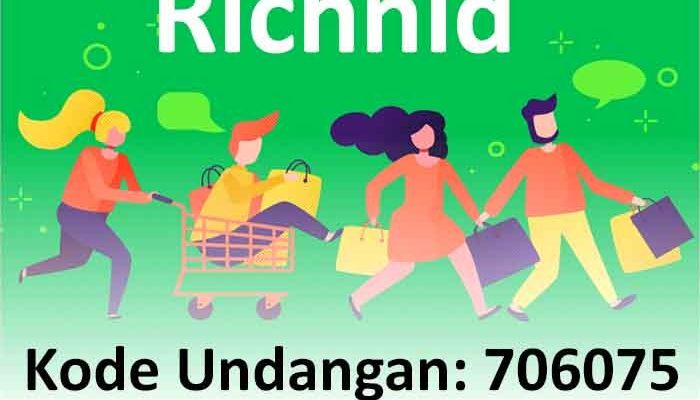 Cara Mendaftar Aplikasi Richnid dengan Kode Undangan dan Cara Menyelesaikan Tugas